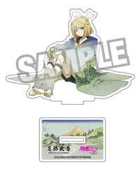 Hokusai Katsushika x Hatsune Miku by Rella Die-cut Acrylic Stand Kagamine Rin Reflection in Lake at Misaka in Kai Province