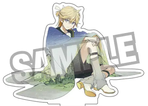 Hokusai Katsushika x Hatsune Miku by Rella Die-cut Acrylic Stand Kagamine Len Reflection in Lake at Misaka in Kai Province
