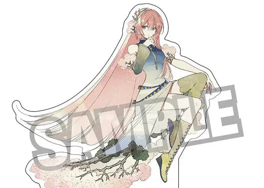 Hokusai Katsushika x Hatsune Miku by Rella Die-cut Acrylic Stand Megurine Luka Mt. Fuji from Gotenyama Hill in Shinagawa on the Tokaido