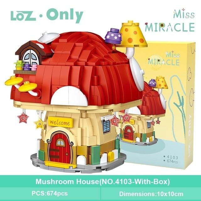 LOZ Miss Miracle 4103 Mushroom House