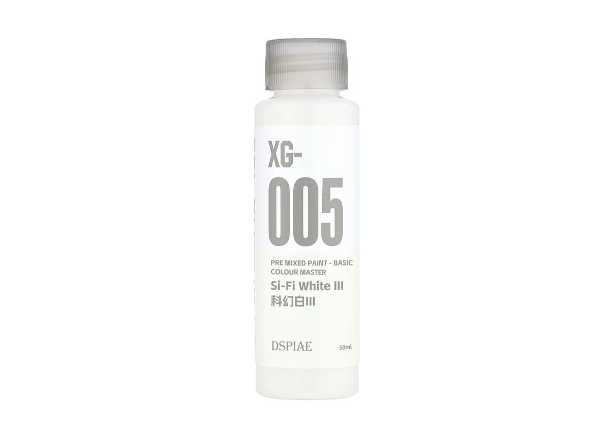 DSPIAE XG-005 Water Based Pre-Mixed Paint - Si-Fi White III 50ML