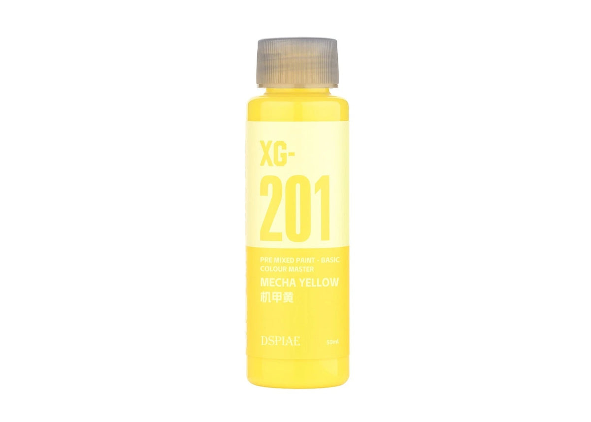 DSPIAE XG-201 Water Based Pre-Mixed Paint - Mecha Yellow 50ML