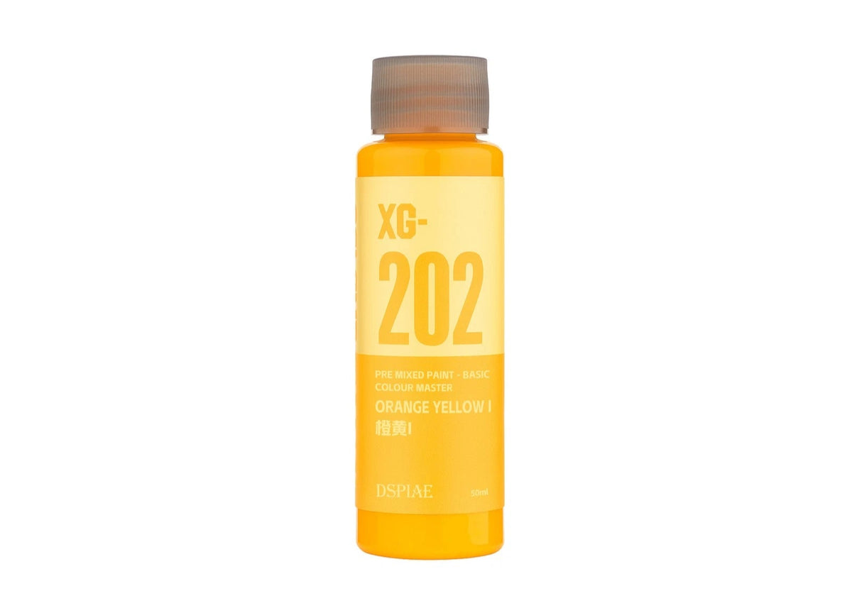 DSPIAE XG-202 Water Based Pre-Mixed Paint - Orange Yellow I 50ML