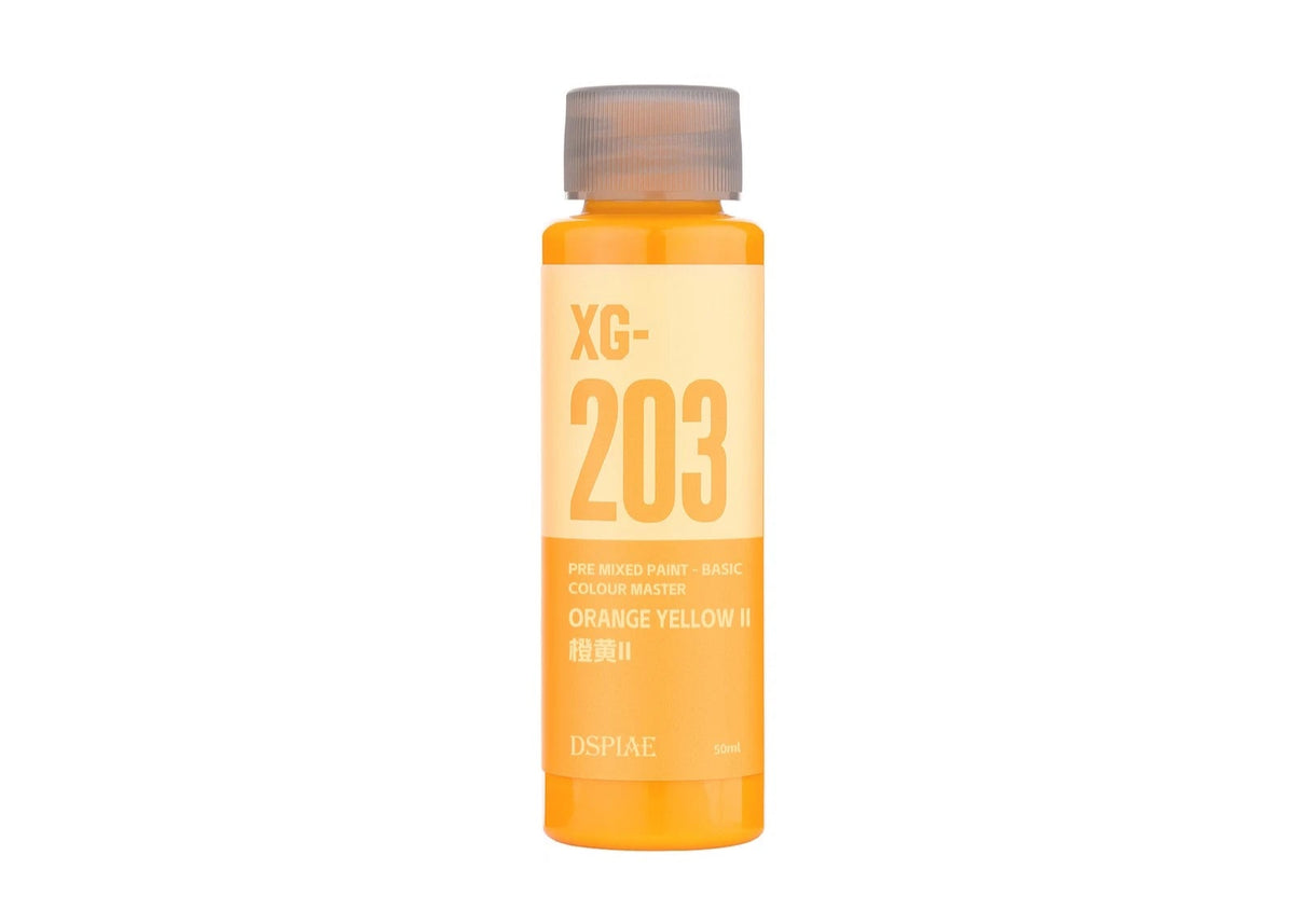 DSPIAE XG-203 Water Based Pre-Mixed Paint - Orange Yellow II 50ML