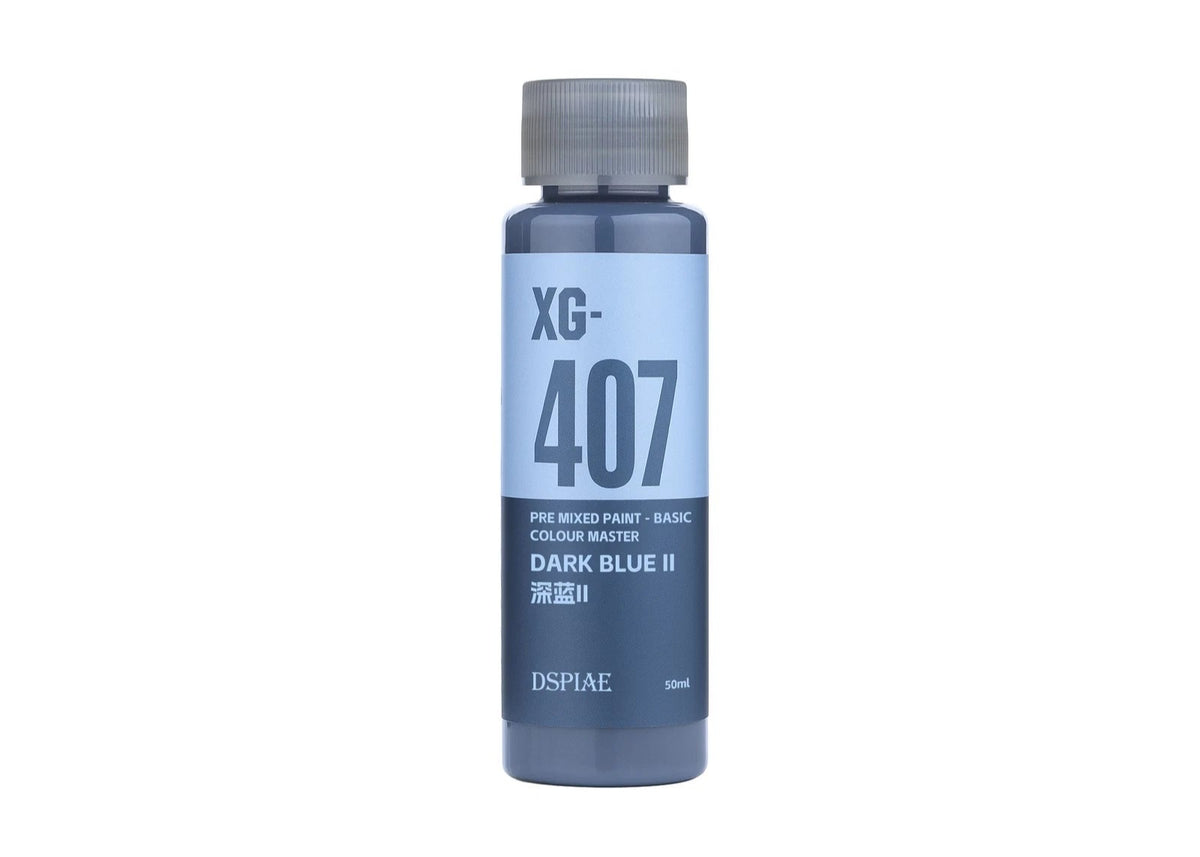 DSPIAE XG-407 Water Based Pre-Mixed Paint - Dark Blue II 50ML