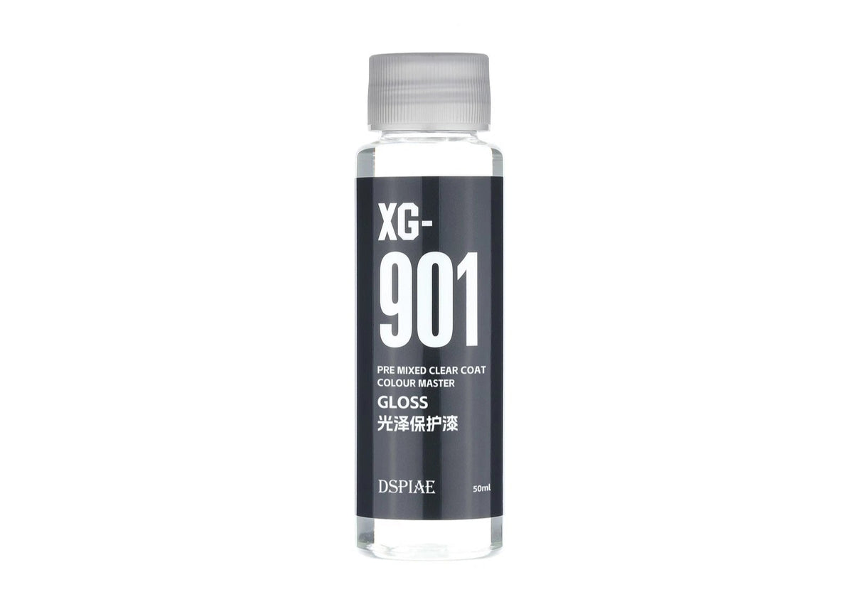 DSPIAE XG-901 Water Based Pre-Mixed Paint - Clear Coat (Gloss) 50ML