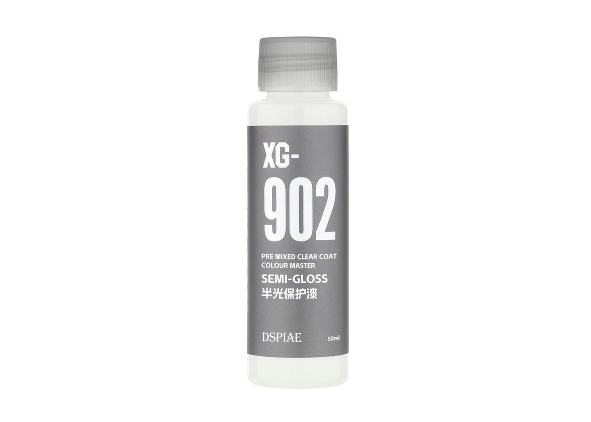 DSPIAE XG-902 Water Based Pre-Mixed Paint - Clear Coat (Semi-Gloss) 50ML