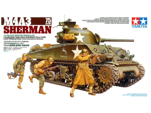 Tamiya 1/35 M4A3 Sherman 75mm "Front Line Breakthrough"