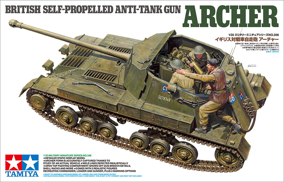 Tamiya 1/35 MM British Tank Destroyer Self Propelled Archer