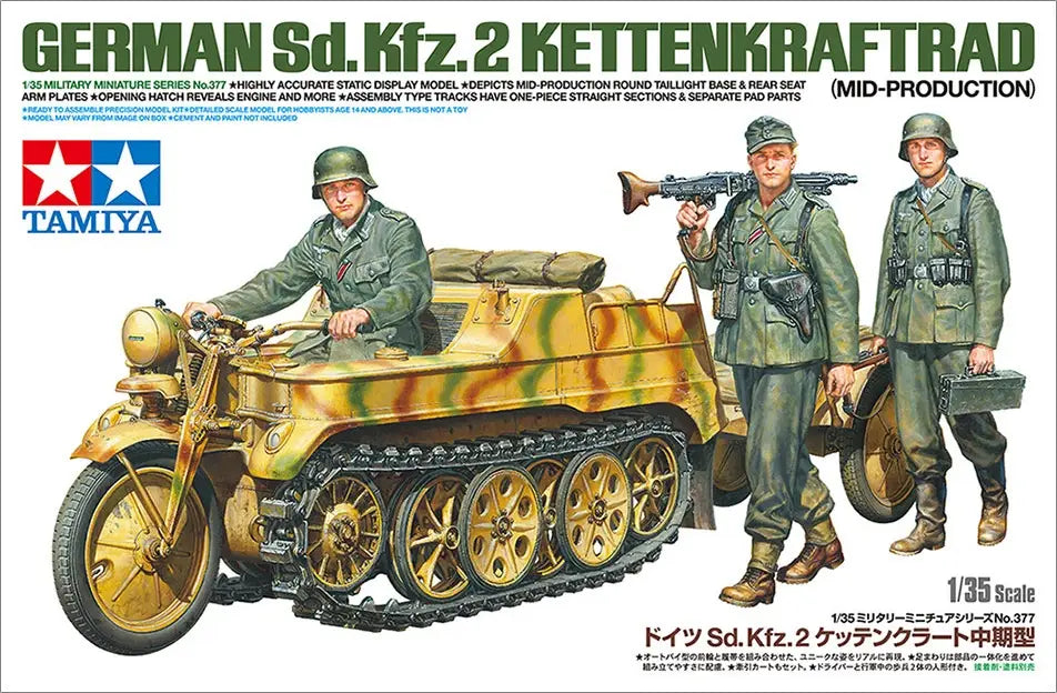 Tamiya 1/35 MM Germany Sd.Kfz.2 Mid-term Kettenkraftrad