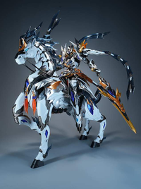 Legend of Star General MNP-XH05XP Zhaoyun with Moonlight Jade Lion (SP Color) 1/100 Scale Model Kit