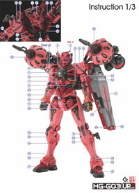 C113 HG Red + White Gundam (GQuuuuuuX Ver.) Water Slide Decal