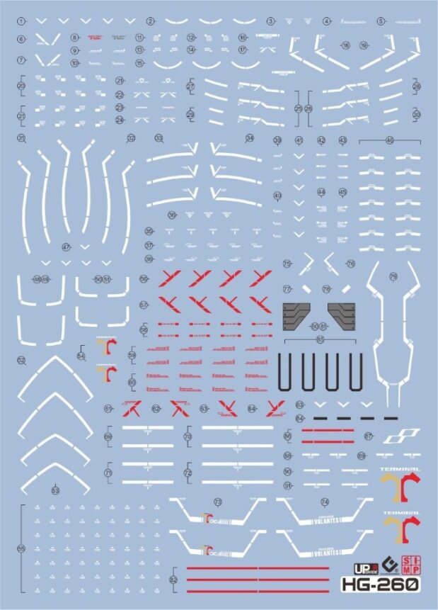 E68 MG The-O Water Slide Decal