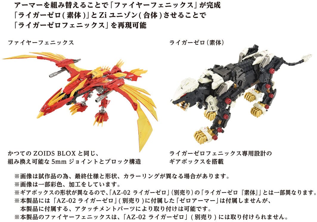 Zoids Scale Zoids AZ-06 Liger Zero Phoenix 1/72 Scale Model Kit – USA Gundam Store