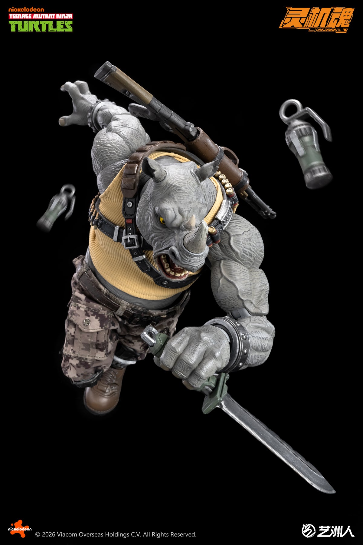 Teenage Mutant Ninja Turtles Rocksteady Action Figure