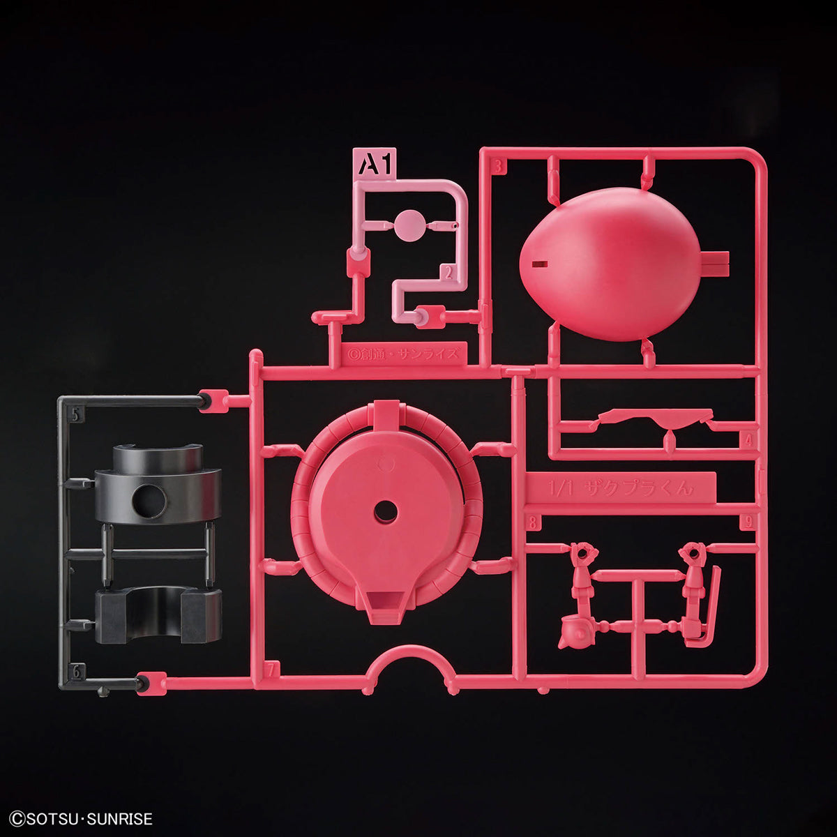 Mobile Suit Gundam Gunpla-kun Model Series Char's Zaku-kun (Runner Ver. with Reproduction Parts) 1/1 Scale Model Kit