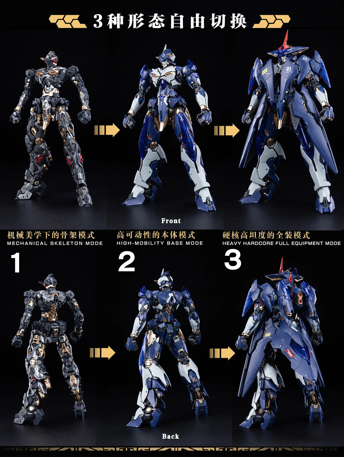 Burning Steel Heavy Industry DP-H01 DP Escort Agency Ling Yao 1/100 Scale Model Kit
