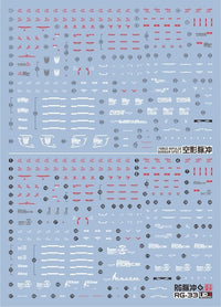 C96 RG Force Impulse Gundam Spec II Water Slide Decal