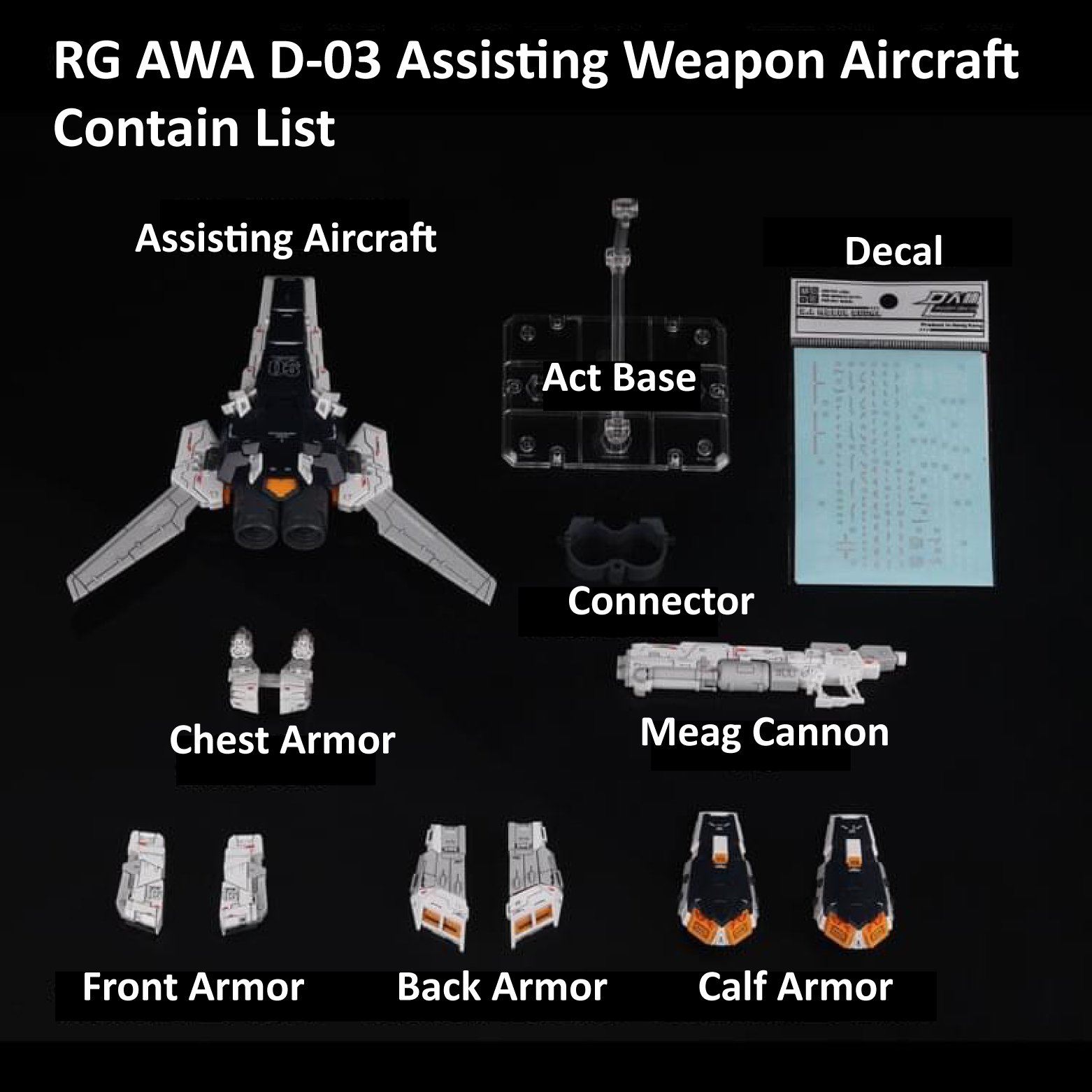 SUSAN MODEL RG AWA D-03 ASSISTING WEAPON AIRCRAFT [SU005]