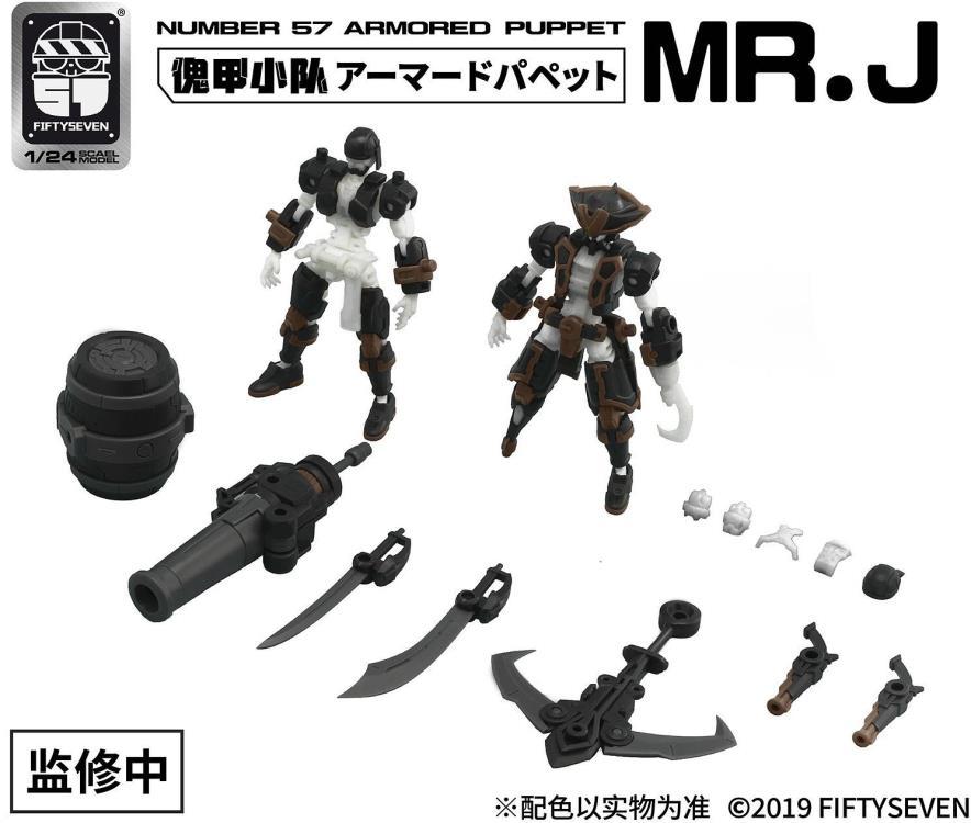 Number 57 Armored Puppet Pirate Mr.J 1/24 Scale Model Kit Set