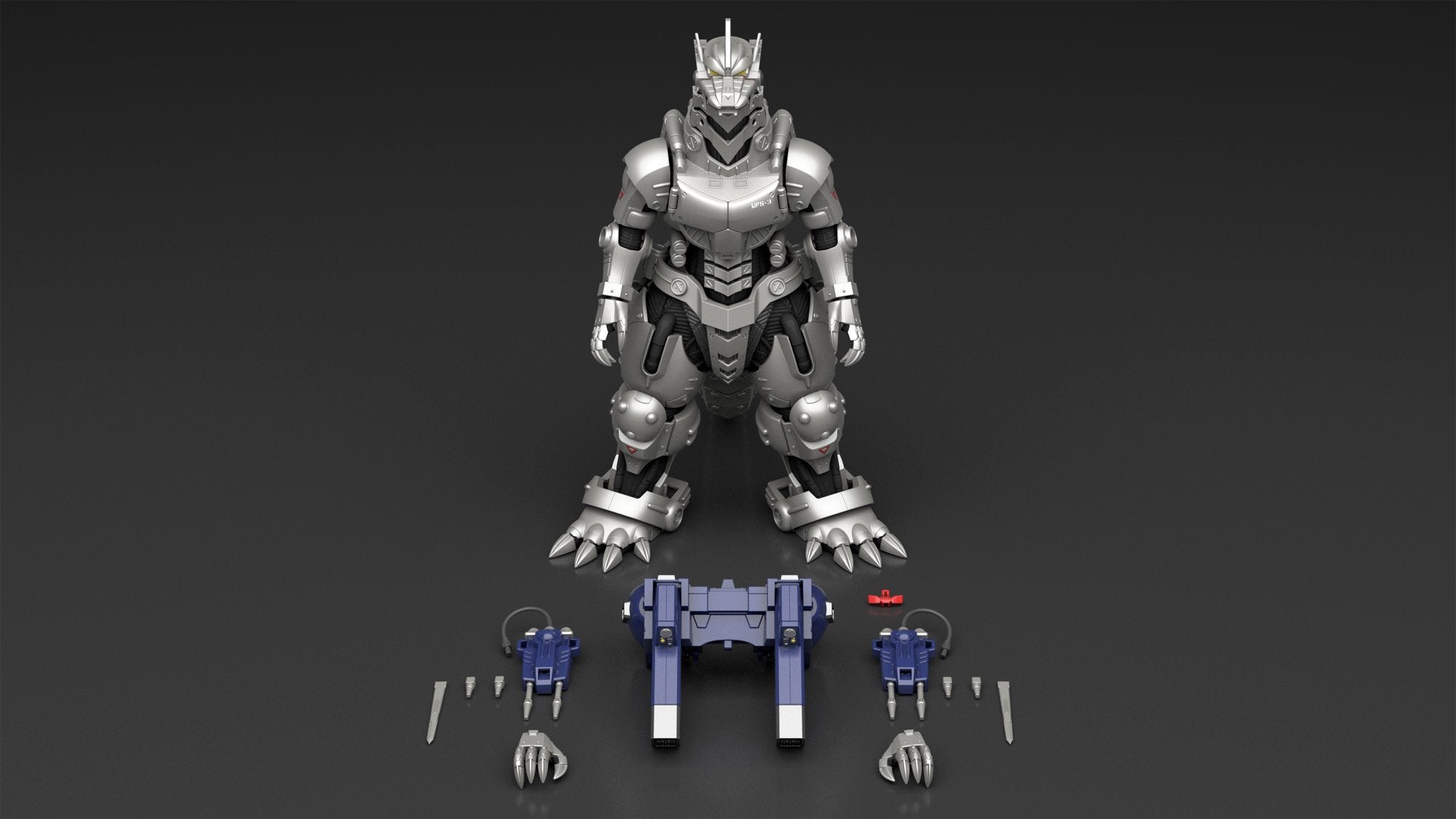 ACKS GODZILLA AGAINST MECHAGODZILLA MODEL KIT: MFS-3 3-KIRYU WITH SHIRASAGI FULL COMPLETE VER.