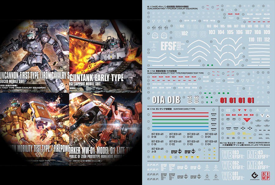 C35 HG 1/144 GTO Guncannon & Guntank & Mobile Worker