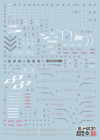 C40 HGCE 1/144 Infinity Justice Gundam Decal Sheet