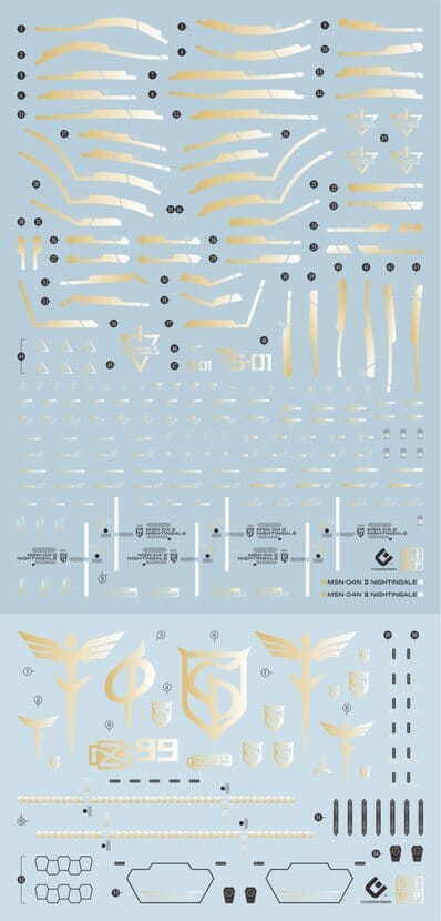 C56 HGUC 1/144 Nightingale Metallic Gold