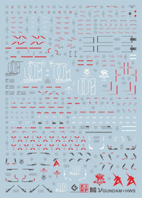 C70 RG Nu Gundam + HWS Extreme Clear Decal Sheet