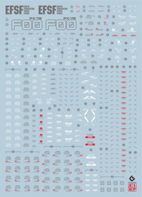 D19 Mega Size 78F0(Extrem Clear) Decal Sheet