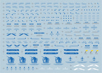 D21 PG Unicorn Gundam (Blue) Perfectibility & Divine Expansion Set Decal Sheet