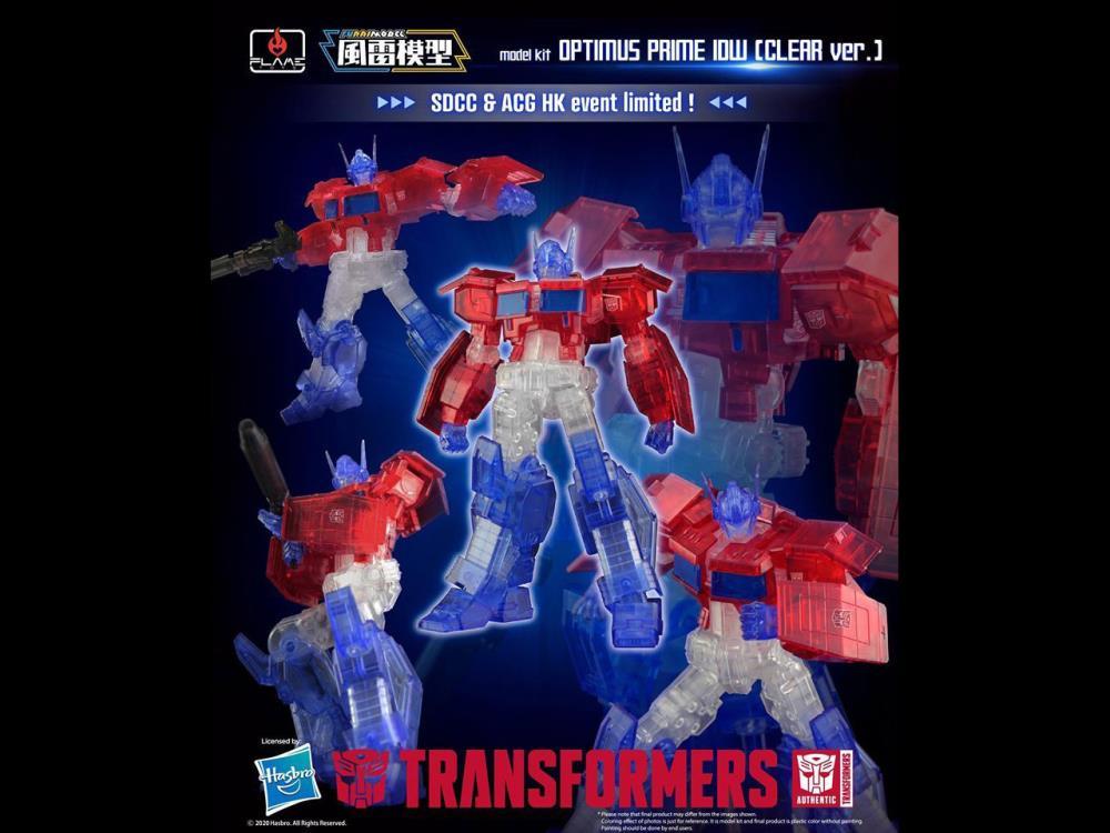 Transformers Furai Optimus Prime (IDW Clear Ver.) SDCC 2020 Exclusive Model Kit