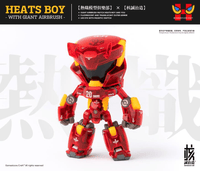 Heats Boy Figure with Giant Airbrush