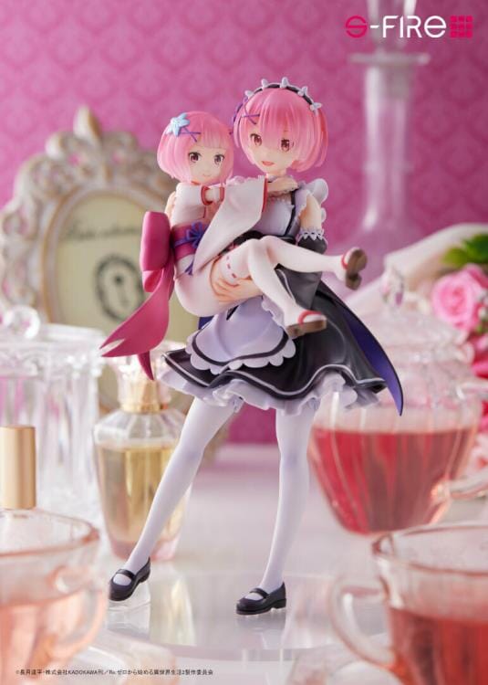 Re Zero Starting Life in Another World S-Fire Ram & Childhood Ram 1/7 Scale Figure
