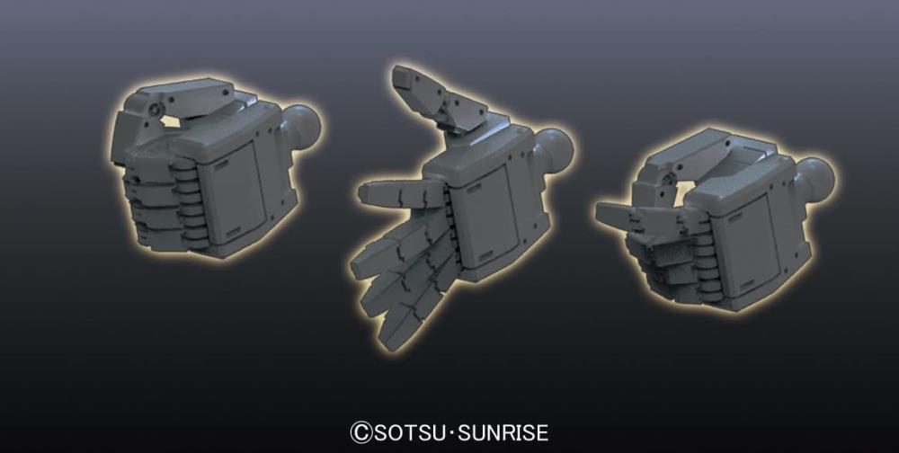 Builders Parts HD 1/144 MS Hand 01 (E.F.S.F. Dark Gray)
