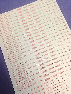 AW003 - Detail-up Warning Decal All Scale Gundam & Weapon (RED - USA Gundam Store