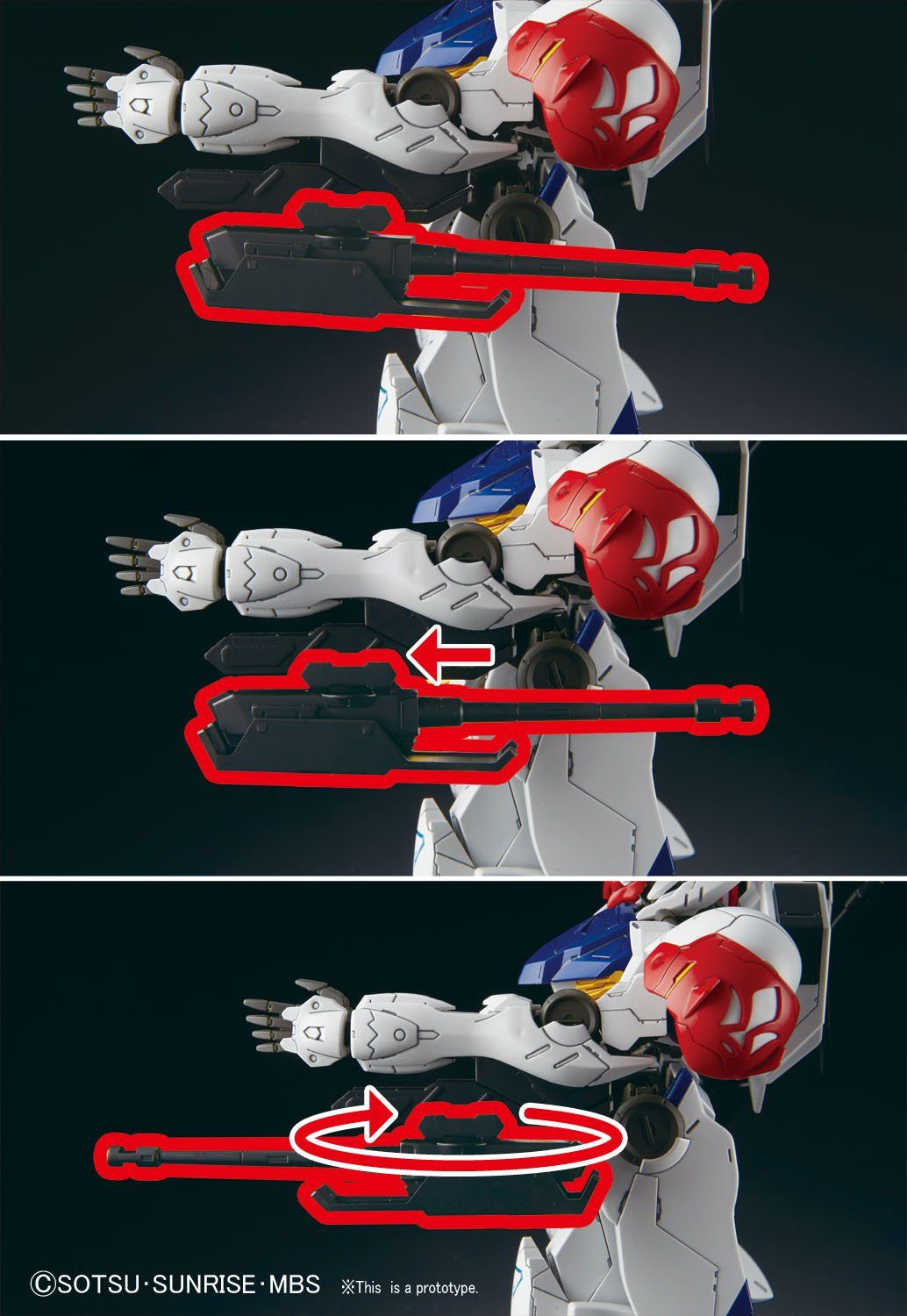 #01 Gundam Barbatos Lupus "Gundam IBO", Bandai IBO Full Mechanics 1/100