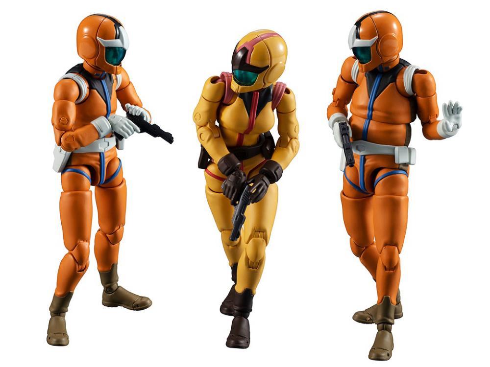 Mobile Suit Gundam G.M.G. Earth Federation Force 04, 05, 06 Sayla Mass Set of 3 Figures (With Bonus)
