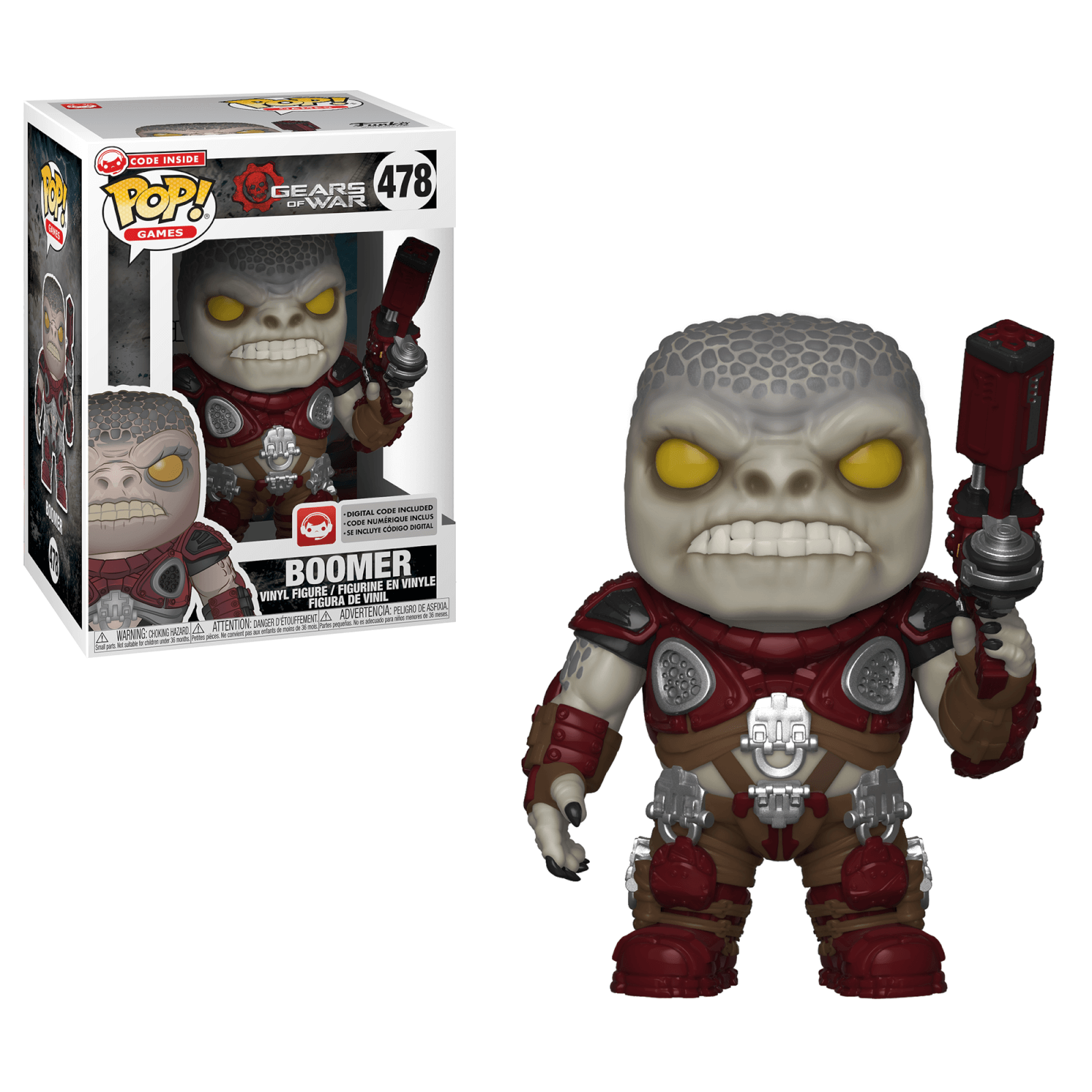 Funko Pop! Games: Gears Of War (S3) - Boomer W/ Pop Protector
