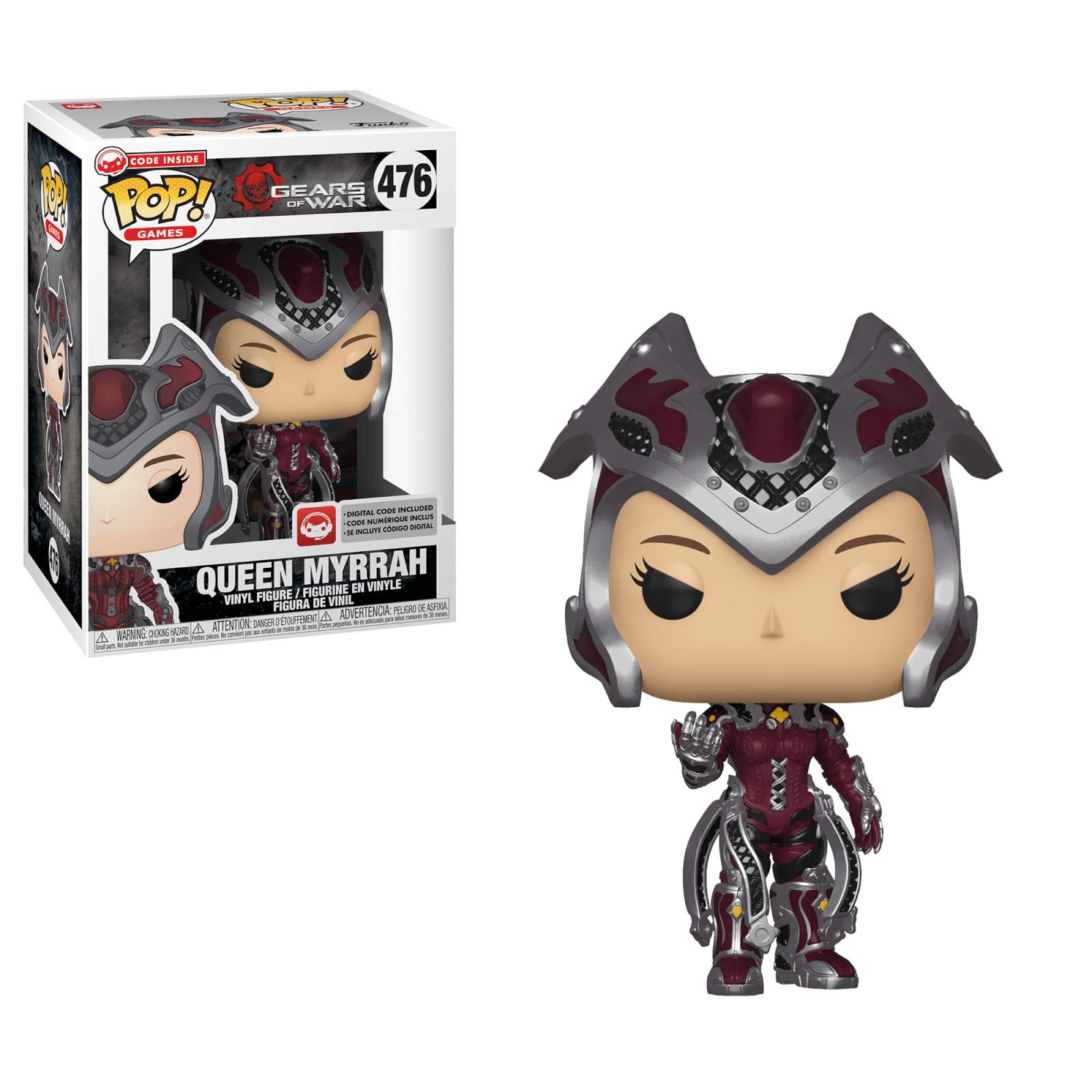 Funko Pop! Games: Gears Of War (S3) - Queen Myrrah W/ Pop Protector