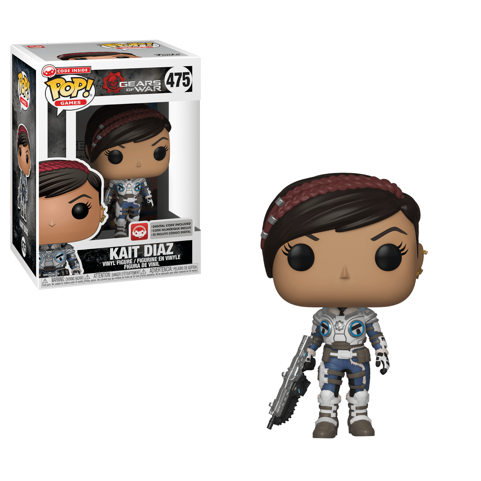 Funko Pop! Games: Gears Of War (S3) - KAIT W/ Pop Protector