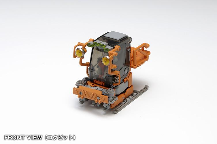 Wave Space Pod Crab-03 Orange/White (3.07 Inch Tall approx) Construction Equipment