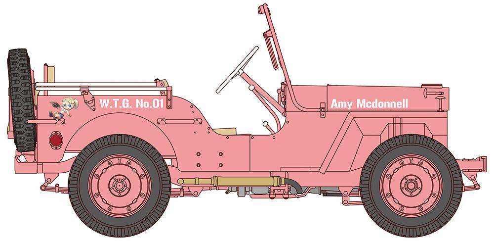 Hasegawa 1/24 Wild Egg Girls 1/4 ton 4x4 Utility Truck "Amy McDonnell"