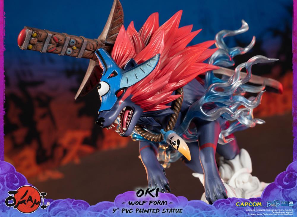Okami Oki (Wolf Form) Statue