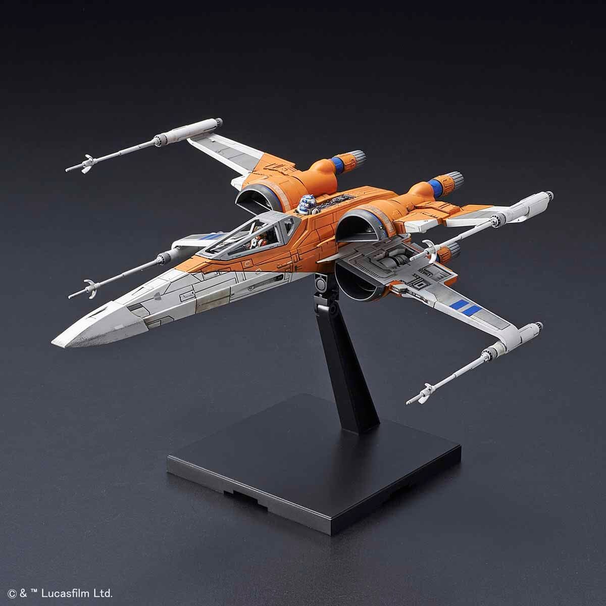 Star Wars The Rise of Skywalker Poe's X-Wing Fighter 1/72 Scale Model Kit