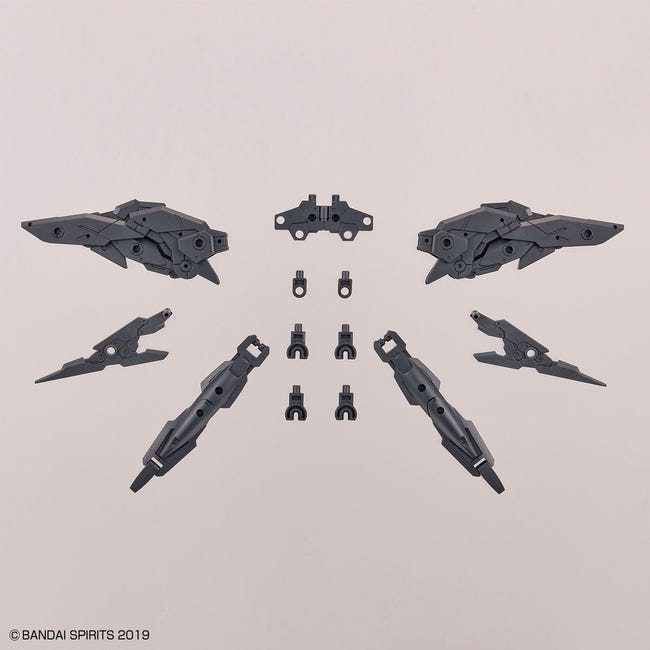Kit D'accessoires Bandai Pour Modèles 30mm - Multi-boosters Et Ailes - Masques De Tête - Personnalisation Gundam Et Mechas - 1