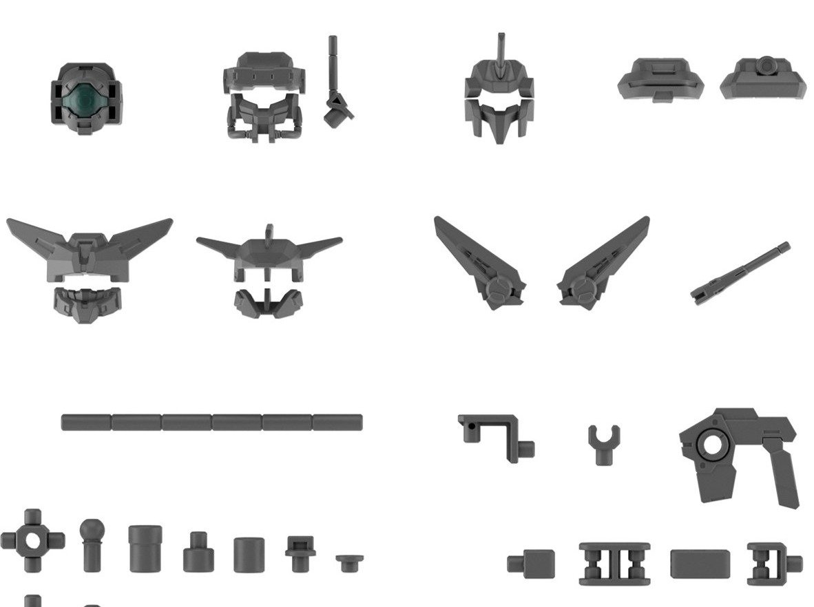 30MM 1/144 Option Parts Set 6 (Customizeable Head A) Accessory Set