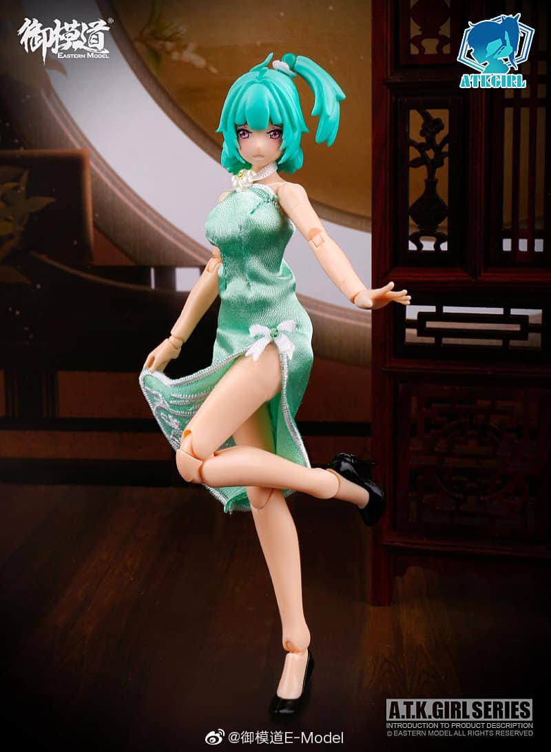 E-Model A.T.K. Girl Four Mytical Beasts Qipao Accessories Set