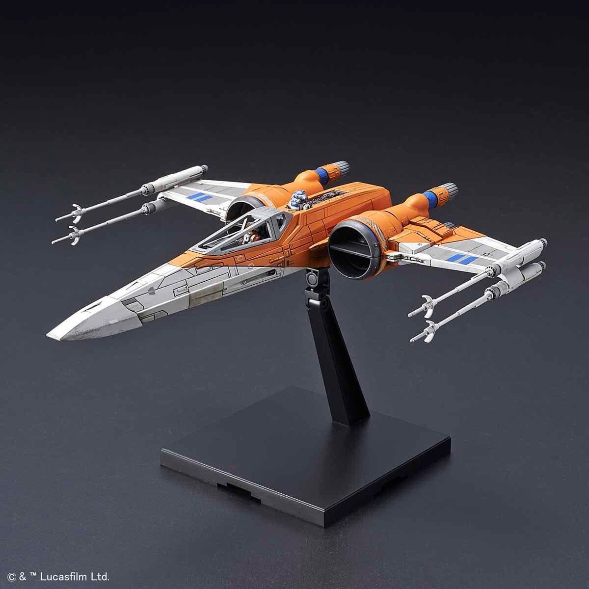 Star Wars The Rise of Skywalker Poe's X-Wing Fighter 1/72 Scale Model Kit