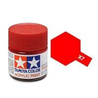 Tamiya Color Red Mini Acrylic Gloss Finish X-7